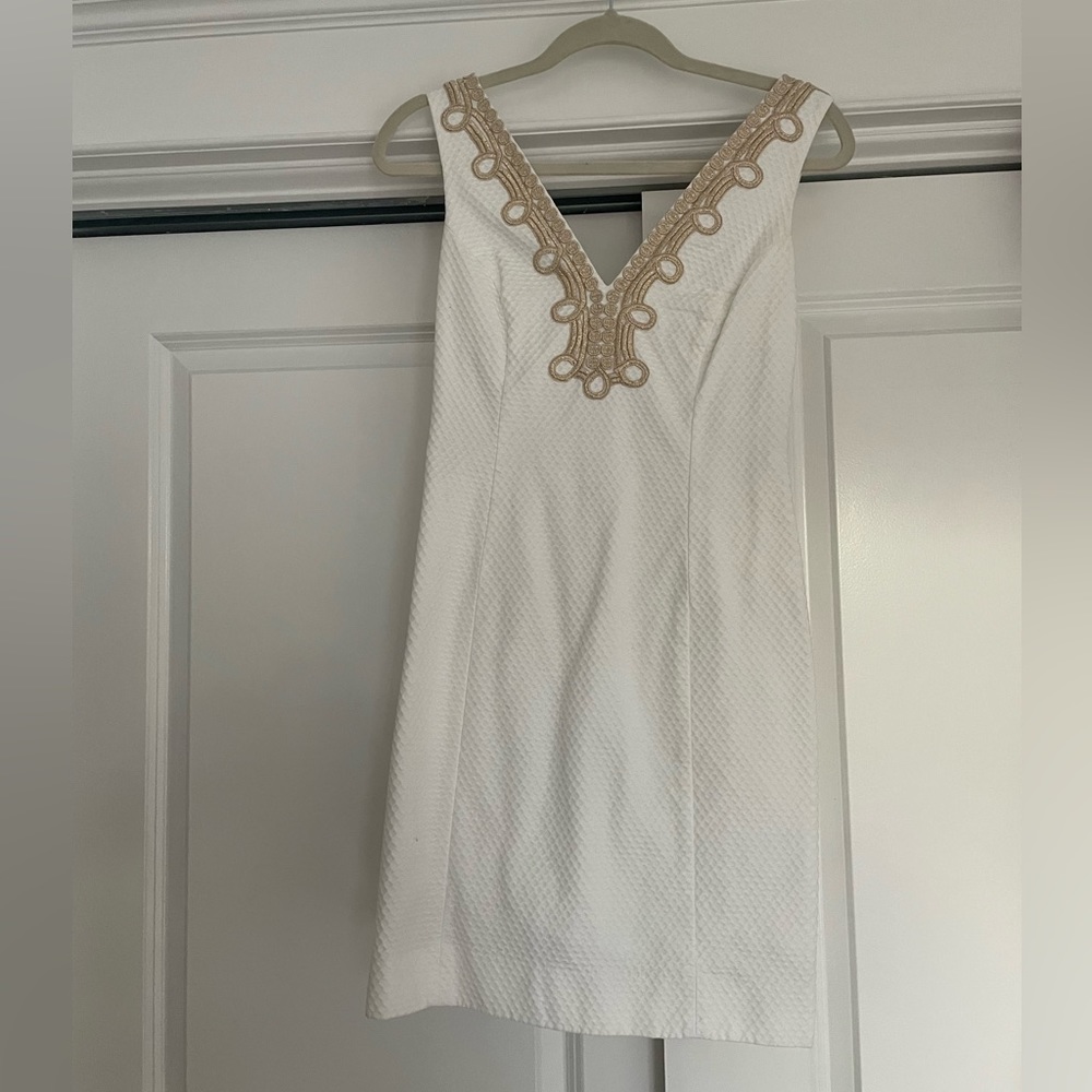 Lilly Pulitzer white shift dress